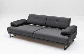Sofá-cama de 3 lugares Mustang – Antracite – 239 cm x 99 cm x 83 cm