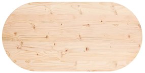 Tampo de mesa oval 100x50x2,5 cm madeira de pinho maciça