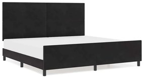 Cama vidaXL Preta 200x200 cm Veludo