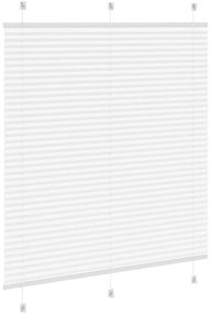 Branco Plissada Cega 120x150cm Largura Tecido 119,4cm Poliéster
