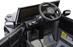 Carro elétrico para crianças até aos 5 anos Mercedes G63 AMG, 12V, bateria lítio, pneus de borracha, Controle remoto Branco