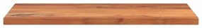 Tampo de mesa retangular 100x50x3,8 cm madeira de acácia maciça