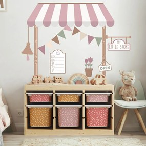 Autocolante de parede - Loja cor-de-rosa "My Little Store"