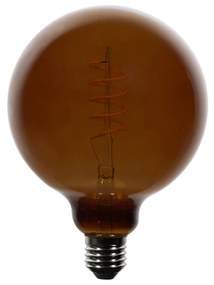 Conjunto de 5 lâmpadas LED E27 reguláveis G125 castanho 4W 120 lm 1800K
