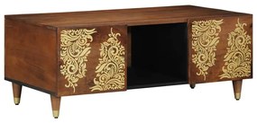 vidaXL Mesa de centro Marrom mel 100 x 54 x 40 cm