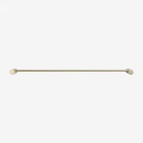Toalheiro De Parede Com Barra ↔︎60 Cm Para Casa De Banho Em Aço Inoxidável Devon Dourado Escovado - Sklum