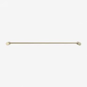 Toalheiro De Parede Com Barra ↔︎60 Cm Para Casa De Banho Em Aço Inoxidável Devon Dourado - Sklum