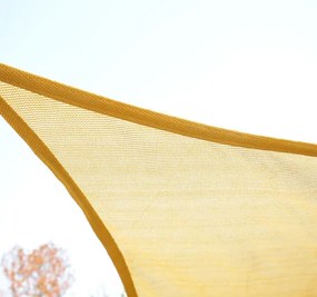 Toldo Vela 3x3x3m Triângulo Cor Areia Guarda-sol Parasol Terraço Jardim Camping