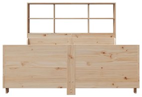 Cama com estante sem colchão 120x190 cm madeira maciça