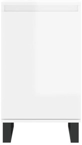 Aparadores 2 pcs 40x35x70 cm deriv. de madeira branco brilhante