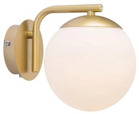 Grant Aplique de Parede Saliente Vidro Opal e Latão ou Preto