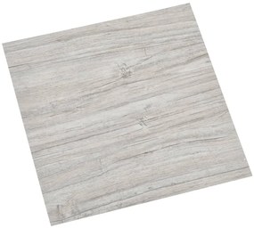 Tábuas de soalho autoadesivas 20 pcs 1,86m² PVC cinzento-claro