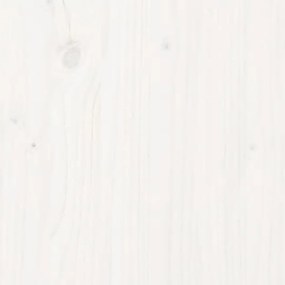 Caixa de arrumação jardim 76x42,5x54 cm pinho maciço branco