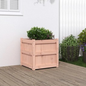 vidaXL Vaso/floreira de jardim 50x50x50 cm madeira de douglas maciça