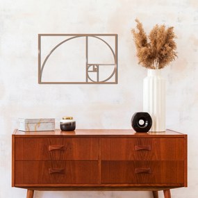 Acessório Decorativo de Parede Metal-167 – Cobre – 53 x 35 cm