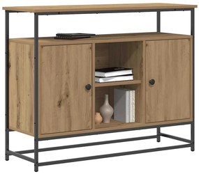 Sideboard vidaXL Artisan Carvalho 100x35x80 cm Madeira engenheirada e