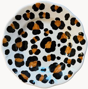 Prato para bolos artesanal Leopardo