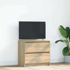 vidaXL Móvel de TV 60x35x54 cm derivados de madeira carvalho sonoma