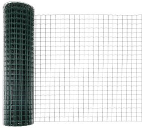 Cerca Euro com 13 Postes Flangeados 1x25 m Aço Galvanizado