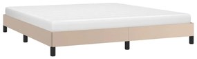 Estrutura de cama 180x200 cm couro artificial cappuccino