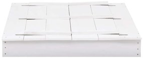 Caixa de areia 95x90x15 cm madeira de abeto branco