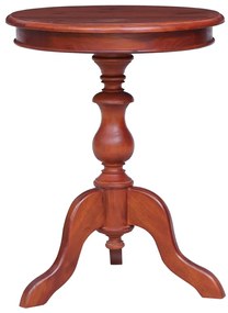 Mesa de apoio 50x50x65 cm madeira de mogno maciça castanho