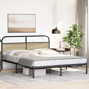 Estrutura cama s/ colchão derivados de madeira carvalho sonoma