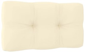 6 pcs conjunto lounge de jardim com almofadões pinho maciço