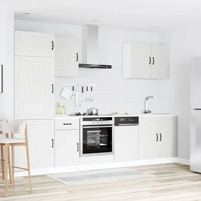 7 peças armário de cozinha conjunto Lucca branco