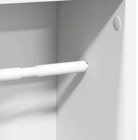 Móvel p/ casa de banho c/ suporte de rolos 20,5x20x90 cm branco