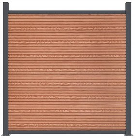 Painel de vedação 526x186 cm WPC castanho