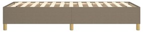 Estrutura de cama sem colchão 90x190 cm tecido cinzento