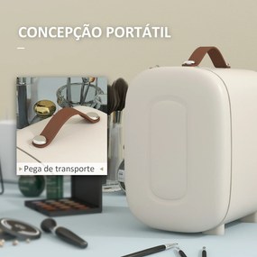Frigorífico Pequeno de Cosméticos 4L 9V/240V para Arrefecer e Aquecer Mini Frigorífico para Beleza 20,3x26,3x28 cm Creme