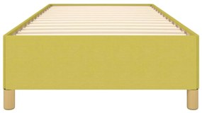 Estrutura de cama sem colchão 100x200 cm tecido verde