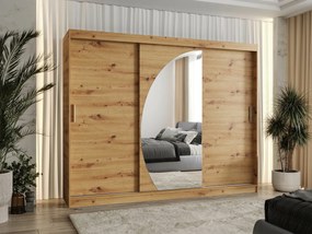 Roupeiro Hartford 508, Carvalho Artisan, 200x250x62cm, 213 kg, Portas para roupeiro: Deslizante