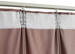 Cortinas blackout c/ ganchos 2 pcs 140x175cm veludo rosa antigo