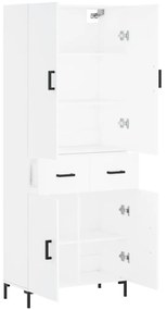 Armário alto 69,5x34x180 cm derivados de madeira branco