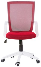 Cadeira de escritório vermelha RELIEF Beliani