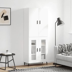 vidaXL Armário alto 69,5x34x180 cm derivados de madeira branco