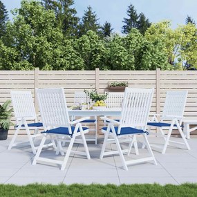 Almofadões p/ cadeiras jardim 6 pcs 40x40x4 cm oxford azul real