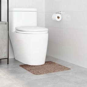 Tapete de Banho U-Shaped Castanho 50x50 cm Polipropileno Antiderrapant