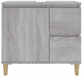 Armário WC 65x33x60 cm derivados de madeira sonoma cinzento
