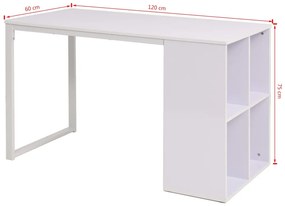 Secretária 120x60x75 cm branco