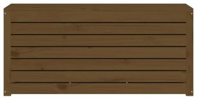 Caixa de jardim 101x50,5x46,5 cm pinho maciço castanho-mel