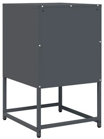 Mesa de cabeceira 36x39x60,5 cm aço laminado a frio antracite