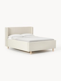 Cama estofada Arche, com gavetas