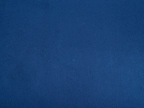 Chaise-longue à direita em veludo azul marinho BIARRITZ Beliani