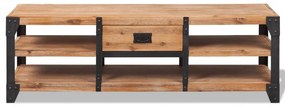 Conjunto de móveis de sala 3 pcs madeira de acácia maciça