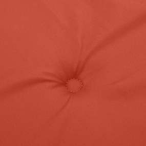 Almofadão p/ banco jardim 150x50x7 cm mesclado tecido vermelho