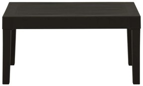 2 pcs conjunto lounge de jardim c/ almofadões plástico cinzento